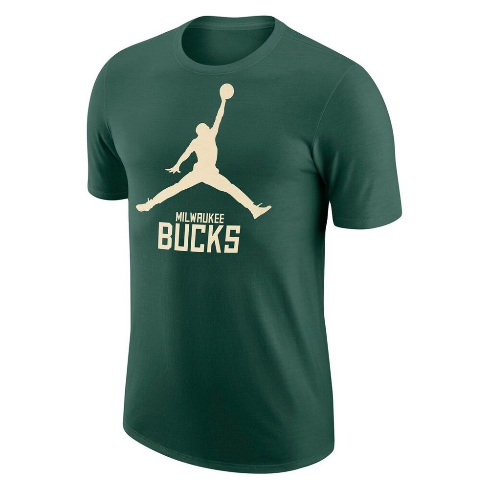 Nike Jordan Green Milwaukee Bucks Men's T-Shirt